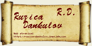 Ružica Dankulov vizit kartica